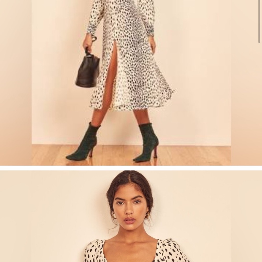 Reformation Alessi Cheetah Dress